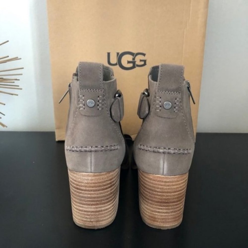 UGG Leahy Suede Ankle Boot, BROWN Size 12, NWT - Picture 12 of 14